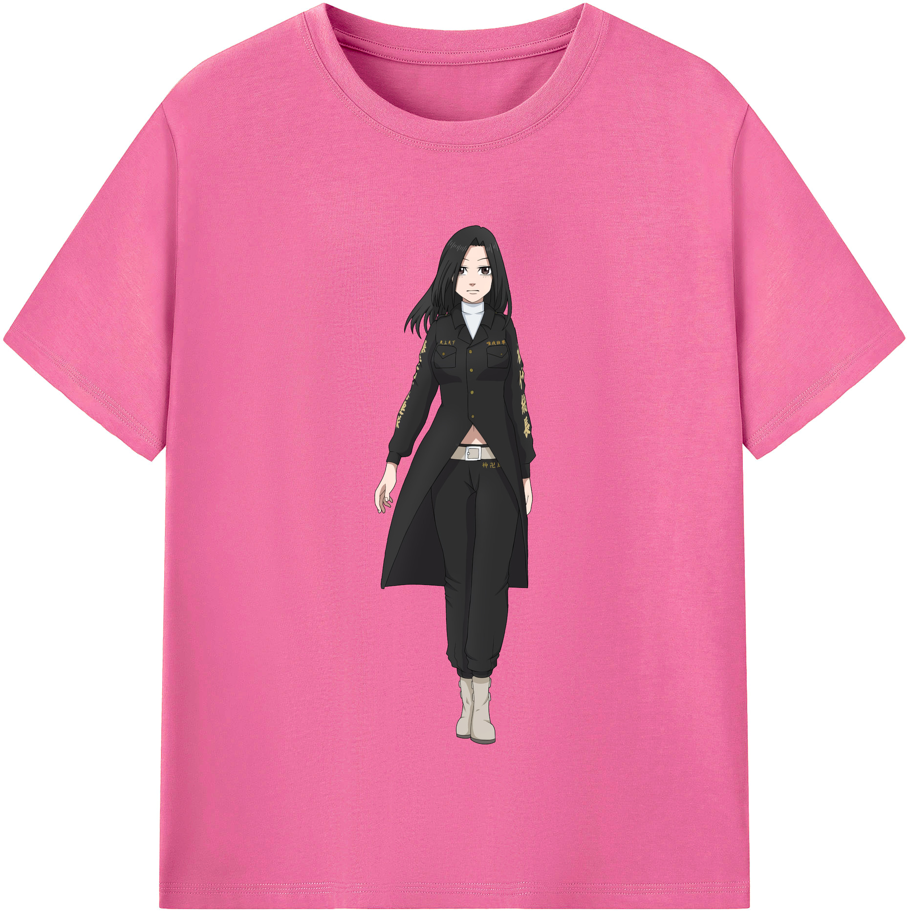 （画像用） 東京リベンジャーズ Tokyo Revengers レディースカジュアルプリントTシャツ（綿100％）